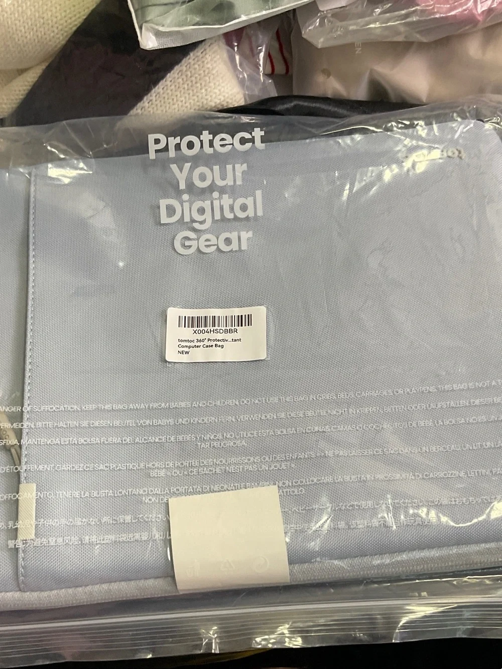 tomtoc Computer Case Bag - Light Blue